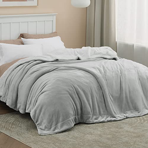 image for Bedsure GentleSoft Sherpa Fleece Blankets Queen Size for Bed - Thick a