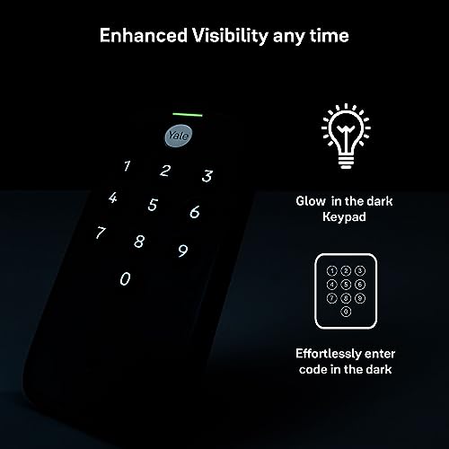 Image of Yale Tye Digital Door Lock with Electronic Keypad for Interior /Exterior Doors | Compatible for Home, Office, Hotel, Store Room & Garage with 35-45.5mm Door Thickness | 1 Year Warranty (Black)