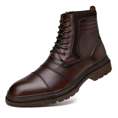 Men's Chukka Boots Genuine Leather Ankle Boot for Men Classic Casual Oxford Style Footwear