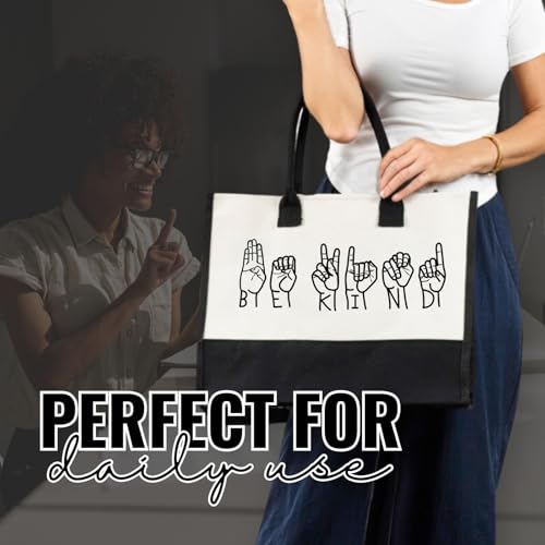 InnoBeta Bolsa Tote de Lona Grande para Mujer miniatura 7