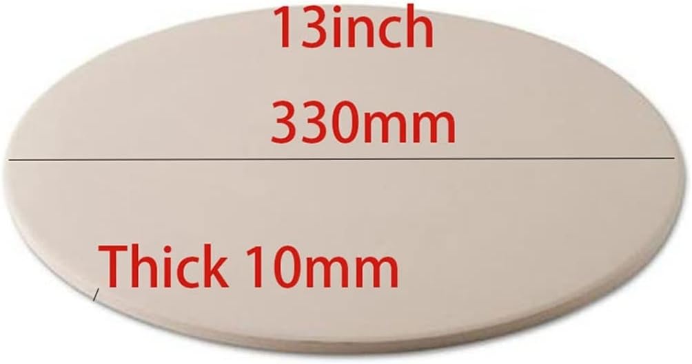SPNEC 13 Inch Pizza Stone for Cooking Baking Grilling Thick Pizza Tools for Oven and BBQ Grill Bakeware Bread Tray Kitchen : Patio, Lawn & Garden