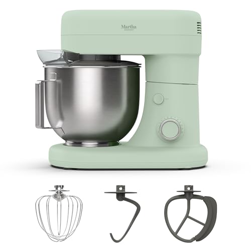 Martha Stewart 5.3Qt Stand Mixer, 12-Speed Tilt-Head Electric Kitchen Mixer with Stainless Steel...