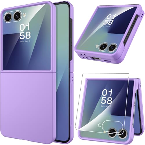 Coque Z Flip 7 anti-rayures Miimall coque violette fine contre chutes et chocs