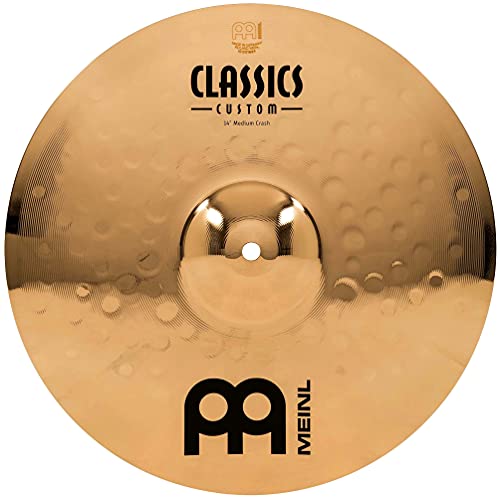 Meinl 14" Medium Crash Cymbal - Classics Custom Brilliant - Made In Germany, 2-Year Warranty (Cc14Mc-B) #TOP26