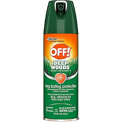 OFF! Deep Woods Insect Repellent Spray Long Lasting Protection Repels Mosquitoes and Ticks 6 Ounce (Pack of 1)