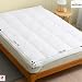 Lancashire Bedding Emperor Duck Feather Mattress Topper 200 X 200 CM - 2" Deep Fill, 100% Cotton Cover, RDS Certified Elastic Straps, Breathable Hotel Luxury Mattress Topper