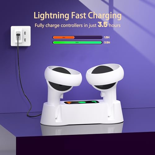 Station de charge Oculus Quest 2 avec batteries et câble type C - 3