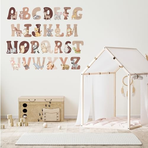 Vinilos Decorativos Alfabeto Animal 6 Pulgadas Extra Grandes miniatura 6
