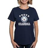 CafePress Proud US Navy Grandma Women's Dark T Shirt Womens Cotton Dark T-Shirt