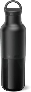 Rise Classic Insulated Water Bottle - Keep Drinks Cold for 65 Hours - Stainless Steel - Insulated Water Bottle - Leak & Sweat-Proof - Arch Loop Cap - 20 oz - Black