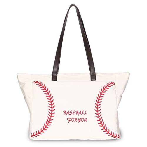 Yhshyzh Large Baseball Tragetasche Weiß