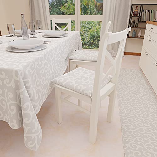 Alfombra de cocina lavable con base antideslizante segura y gran resistencia gris 5