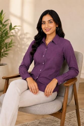 Image of Lerika Women Full Sleeve Stylish Western Official Formal Shirts Regular fit Shirts for Women