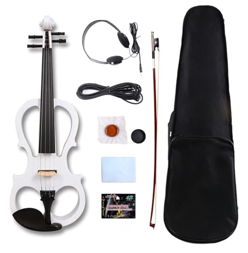 Vetimobato 16 Inch Electric Viola 4 String Practice Silent Viola Solidwood Walnut with Maple Neck...