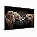 Produktbild Premium Textil-Leinwand 120 x 80 cm Quer-Format Two Elephants, Leinwanddruck von Angela Dölling, AD DESIGN Photo + PhotoArt