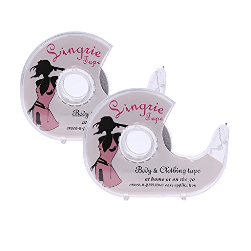 gazechimp 2x Adesivo De Fita Dupla Face De Lingerie Para Roupas Vestido Corpo Baile De Casamento