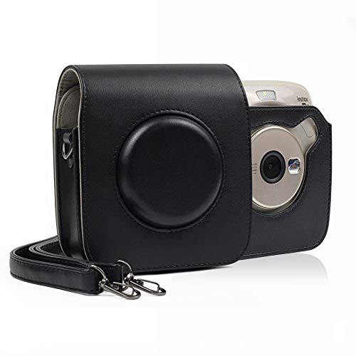 LHKJ Compatible Cuir PU Square SQ20 Housse pour SQ 20 Appareil Photo,Nior