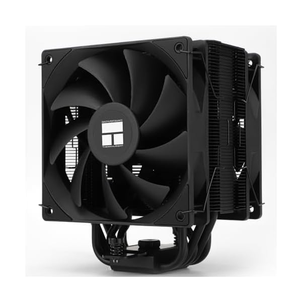 Thermalright Burst Assassin 120 EVO DARK Enfriador de aire para CPU, parte superior cepillada, 6 tubos de calor con PWM Quiet Fan para AM4 AM5/Intel 1851/1700/1150/1151/1200 (BA120 EVO DARK)