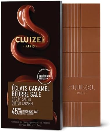 Michel Cluizel Eclats Caramel Chocolate Bar, 3.5 Ounce