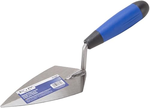 Edward Tools Paleta de ladrillo  Paleta de señalización Pro Line con hoja de acero de alto carbono  Mango Ergo-Soft Comfort  Acero forjado en una