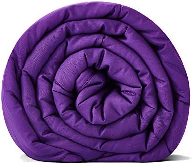Kids Weighted Blanket | 40''x60'',10lbs | for Child Between 80-125 lbs | Premium Cotton Material with Glass Beads | Violet