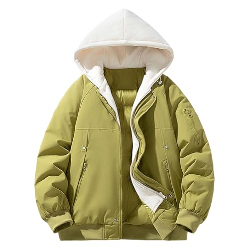 Veste d'hiver matelassée homme contre le froid glacial avec capuche amovible imperméable