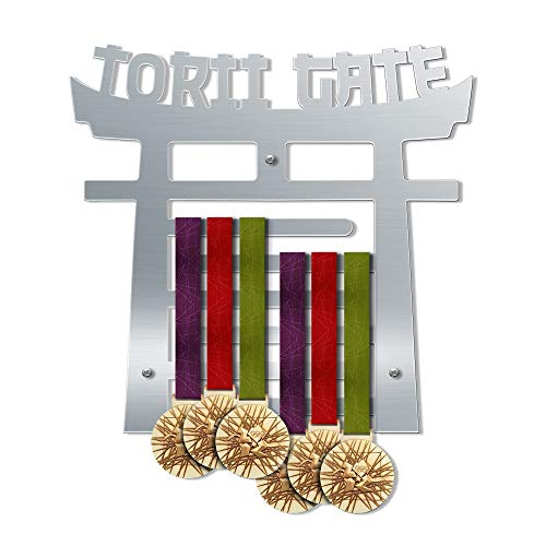 VICTORY HANGERS - Soporte para medallas de Pared, Estilo Torri, Muestra hasta 70 medallas, Elegante Arte marcial, decoración de Pared para el hogar