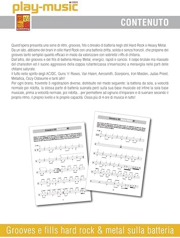 Francesco Colletta: Grooves E Fills Hard Rock & Metal Sulla Batteria (Libro/CD). Partitions, CD pour Batterie - Görsel 3