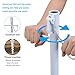 YATIO-7ft Beach Umbrella with Sand Anchor Sand Screw, Tilt, Windproof, Sun Protection SPF/UPF100+, Blue/Green Stripe