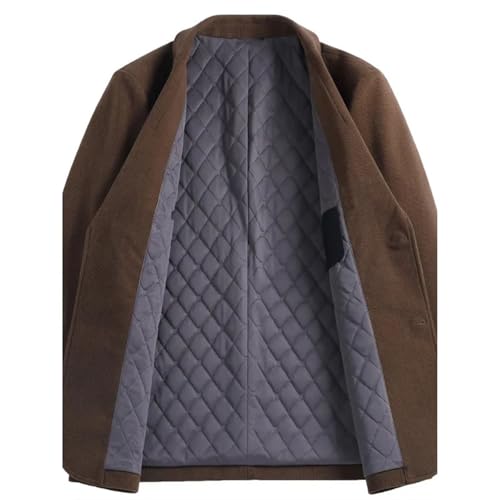 Men's Autumn Winter Thicken Solid Color Coat Business Casual Office Daily Comfortable Suit Jacket2