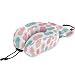 QMIN - Cuscino da viaggio con stampa di ananas, supporto in memory foam, cuscino da collo ergonomico a forma di U, kit da viaggio per aerei, treno