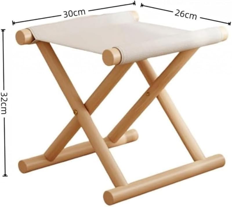 AZIEBAY折りたたみスツール。オーク材またはウォールナット材からお選びいただけます。耐久性があり、軽量で省スペース。屋内でも屋外