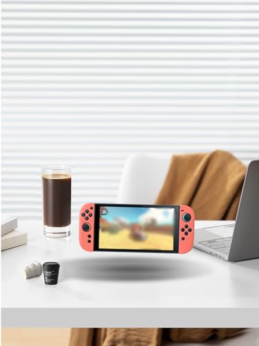 Lot de capuchons de joystick en silicone pour Nintendo Switch 2, WUNIAK directionnels en silicone coloré, design fin, prise en main antidérapante et kit de réparation de boutons à faire soi-même – vue 3