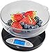 Smart Weigh CSB5KG Digital Multifunction Kitchen and Food Scale with Bowl 11lb x 0.1oz / 5000 x 1g