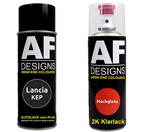 Alex Flittner Designs Bomboletta spray compatibile con Lancia KEP Testa Di Moro Metallic Smalto trasparente 2K bomboletta spray 400ml