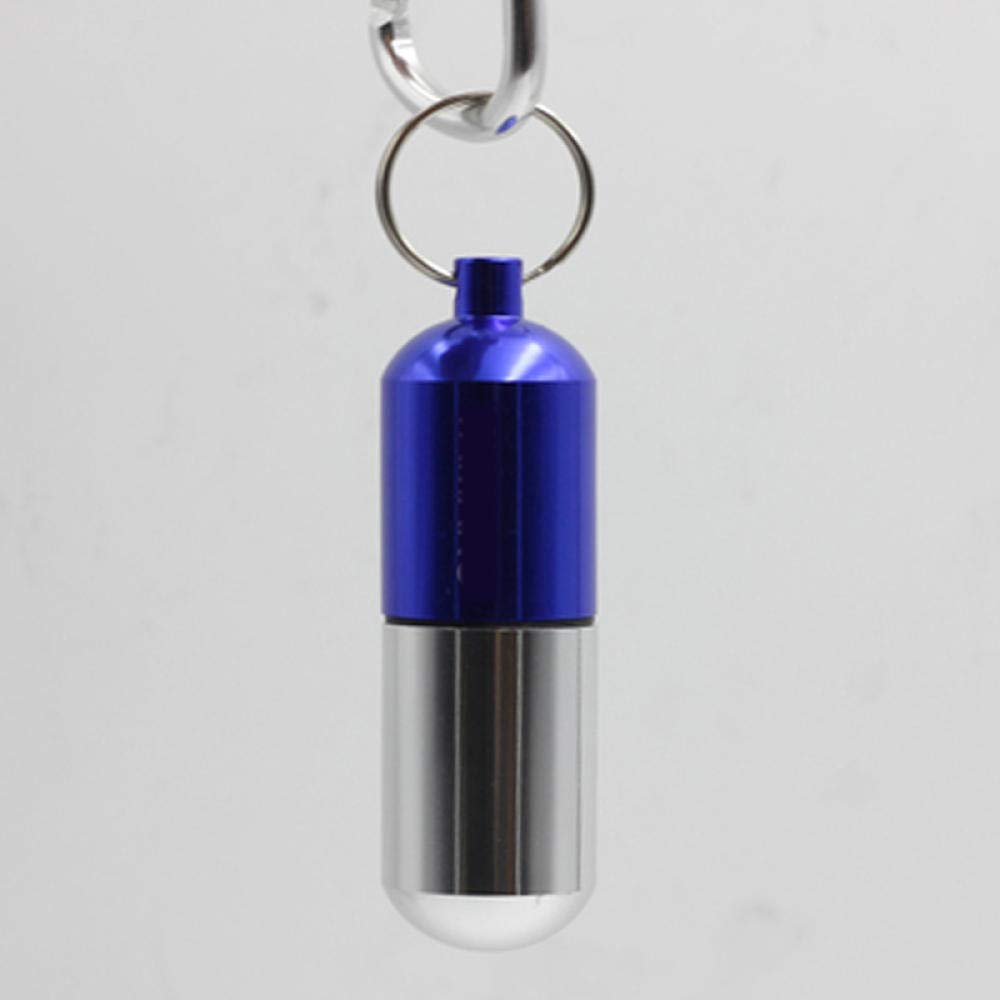 Organizador de pastillas de moda, pastillero de viaje, aleación de aluminio, resistente al desgaste, dispensador de pastillas médicas, pequeño, verde
