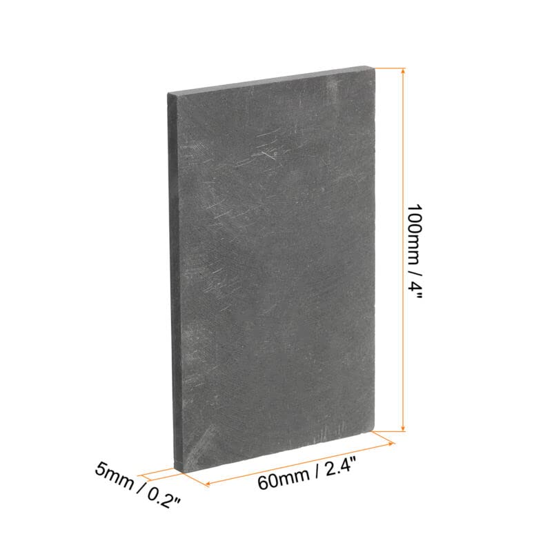 Tool parts Graphite Block Ingot Rectangle Graphite Electrode Plate 100x60x5mm - Pack Of 3