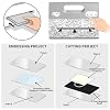 Portable Automatic A4 Die Cutting Machine,Electric 9 inch Embossing Machine kit for CardMaking, Crepe Paper Flower Making (Grey Machine)