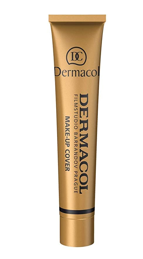 Image of DC Dermacol Professional Full Coverage Waterproof Foundation SPF 30, Shade 207 Very Light Beige (Apricot Undertone), Matte Finish for Oily & Acne-Prone Skin, Long Wear Makeup, 30g