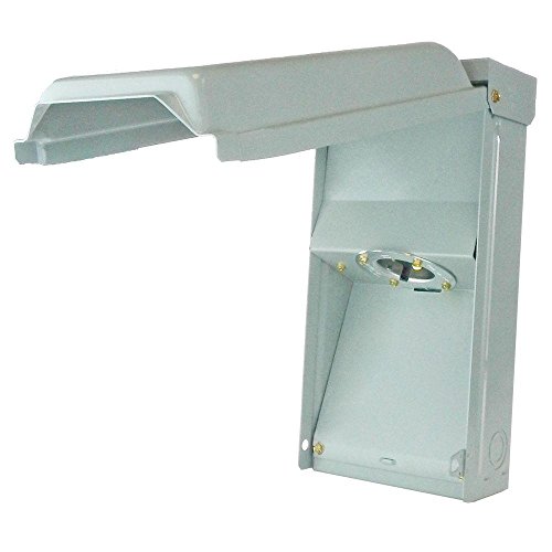 GE T050N Twist Lock Power Inlet, 120/240 VAC, 50 A, NEMA 3R, Galvanized Steel