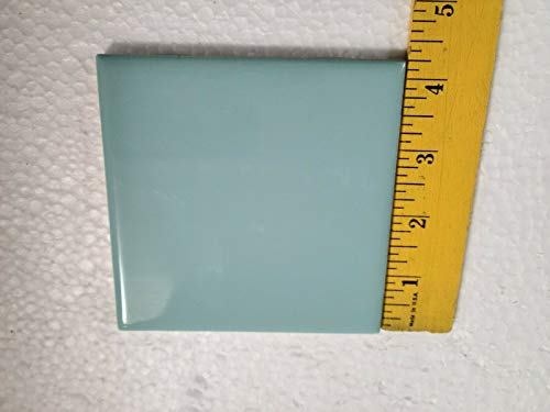 Surf Green 4 Inch Blue Aqua Glow Ceramic Tile 4.25 In 4X4 Subway Square Daltile Color 0197 Classic Color 105 Box 10 Piece #TOP4