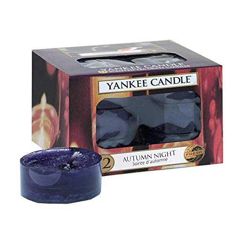 Preisvergleich Produktbild Yankee Candle Teelichter-Kerzen, Autumn Night, 12er-Packung