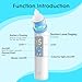 Nasal Aspirator for Baby, Electric Nose Suction for Baby Nose Sucker with 5 Suction Levels, Waterproof Nose Aspirator for Toddlers with 3 Silicone Tips, Music and Light Soothing Function, Blue
