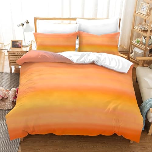 Funda Nordica Cama 90 Juvenil Naranja 3D