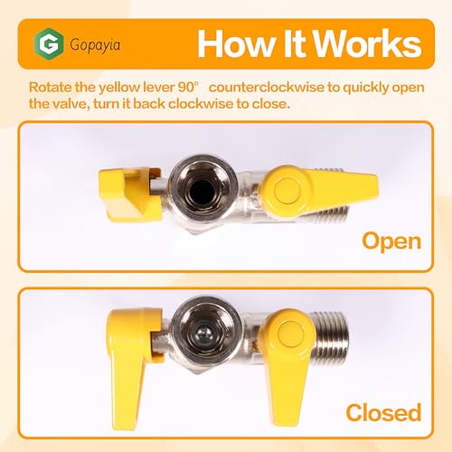 Image of RV 3-Way Bypass Valve 3 Port by-Pass Valve RV Winterizing Kit 1 /2 inch NPT Antifreeze Pump Converter Replacement for RV Water System