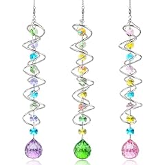 Set of 3 Double Helix Crystal Ball Prisms