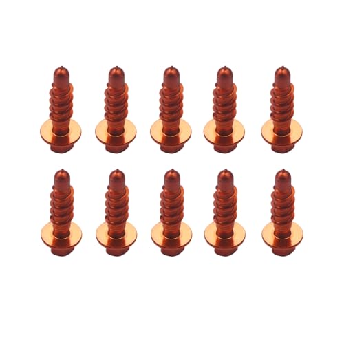 Vis autotaraudeuses en aluminium orange pour EXC XCW SX 125 250 300 450