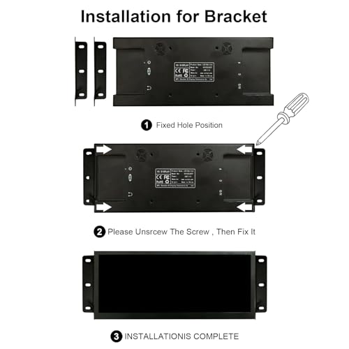 Image of VSDISPLAY 10.3'' 1920x720 Touchscreen Monitor IPS Small Stretched Bar LCD | with Mini H /D USB-C Video Input for Computer Laptop PC Industrial Secondary Display