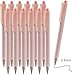 RIANCY Premium Pink Gel Pens - Smooth Writing, Quick Dry, Set of 12 - Ideal for Journaling, Note-Taking, Art Supplies