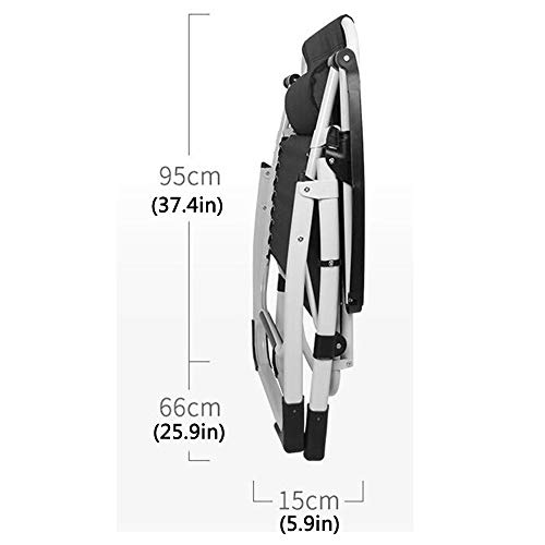 Pliable et facile à transporter rembourré fauteuil ergonomique de balcon